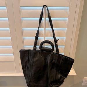 American Leather Company Black Satchel/tote/handbag